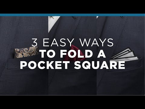 Pocket Square: How to Fold 3 Easy Pocket Squares