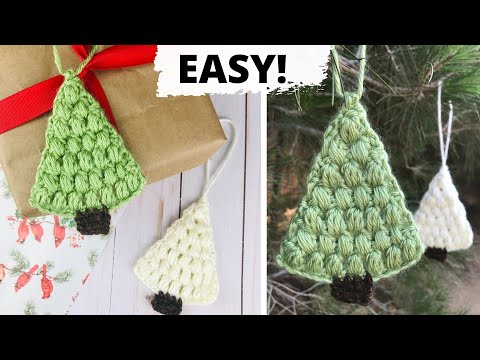 CROCHET CHRISTMAS TREE ORNAMENT - Free Pattern &amp; Tutorial