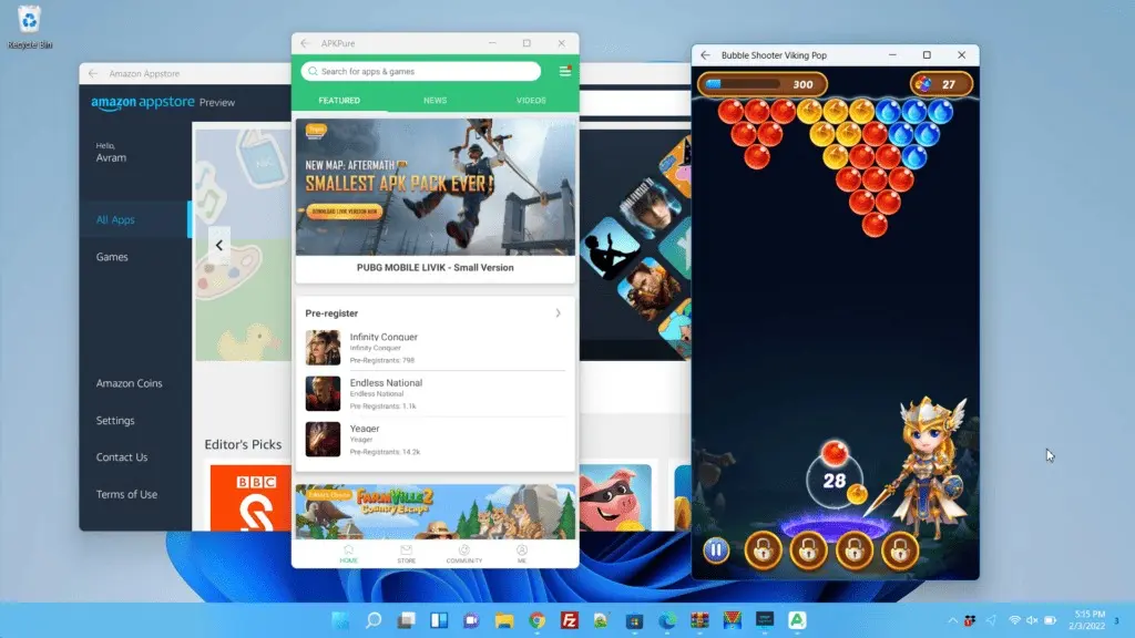 android windows 11