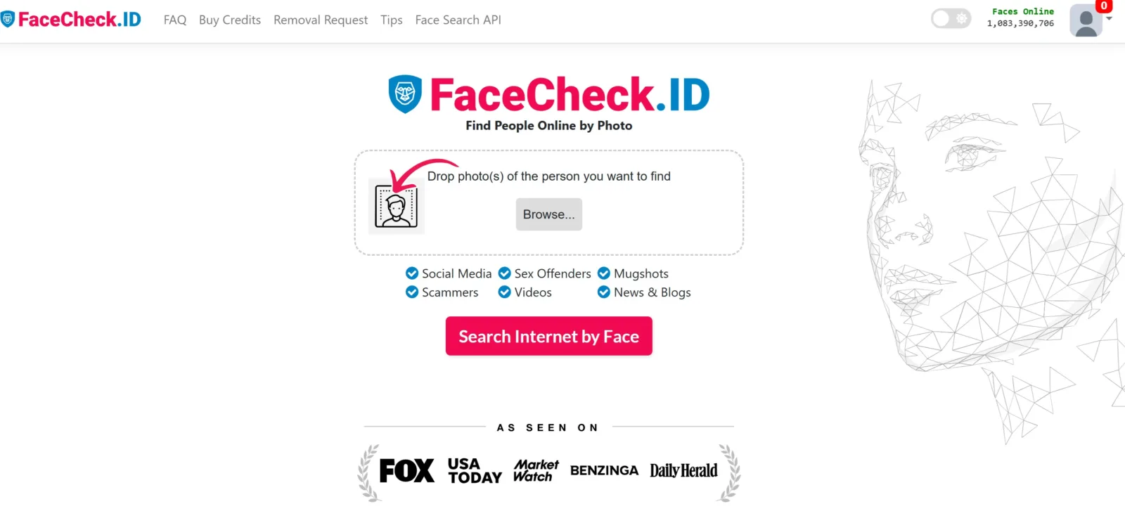 FaceCheck: Βρες προφίλ στα social από μία φωτογραφία