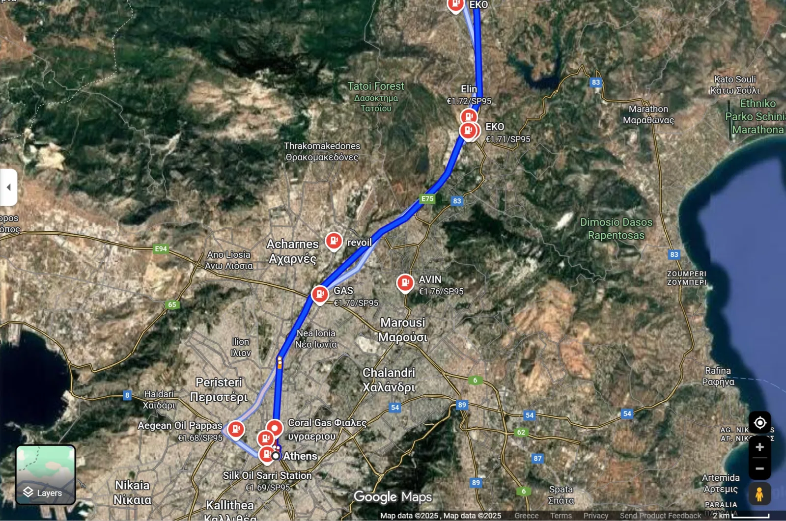 Το κόλπο του Google Maps που μειώνει την κατανάλωση βενζίνης