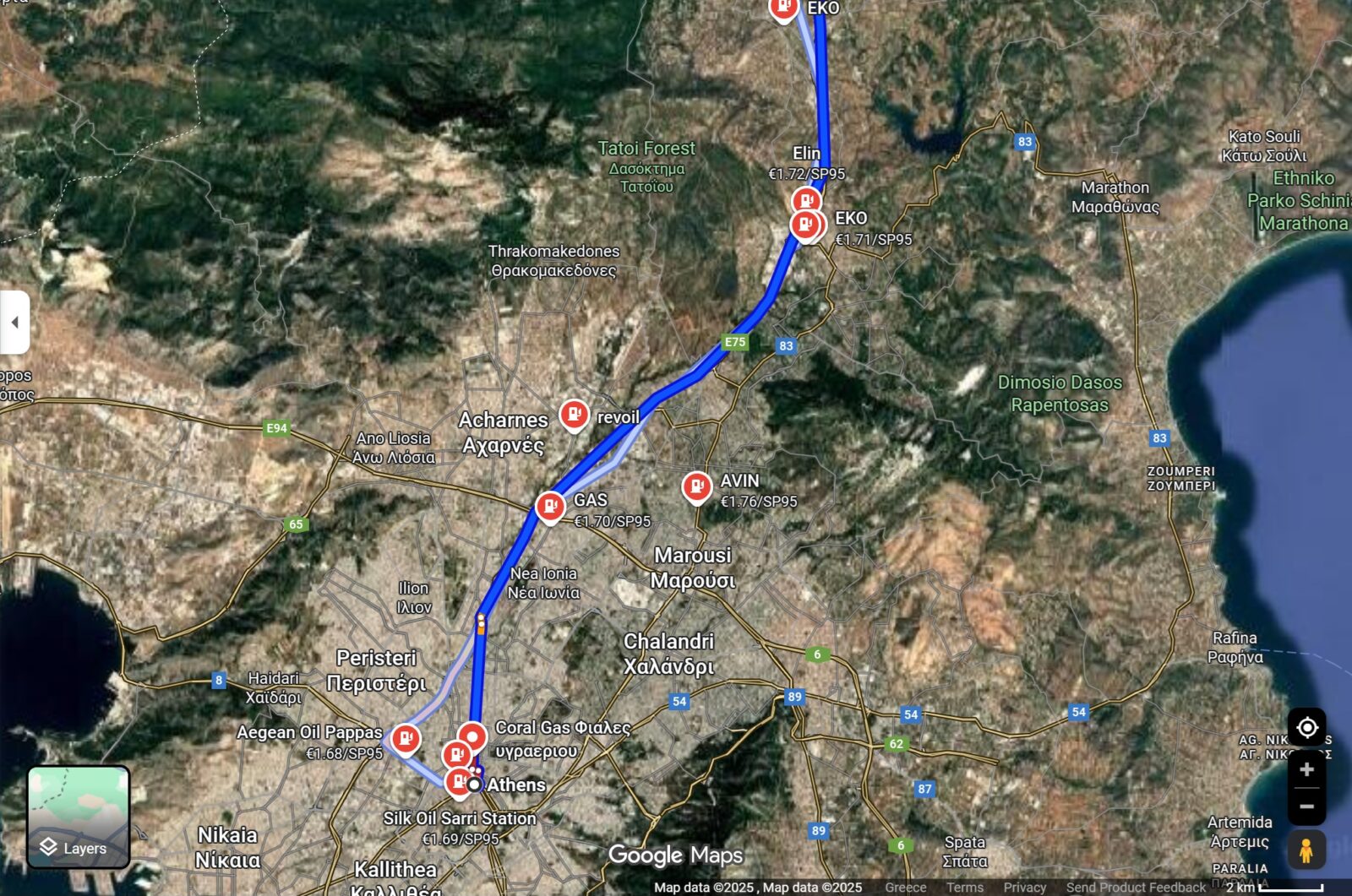 Το κόλπο του Google Maps που μειώνει την κατανάλωση βενζίνης