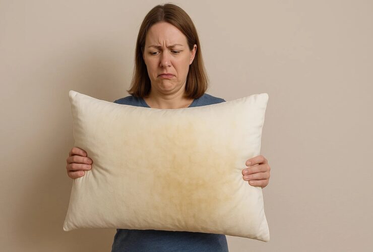 Πώς θα «λευκάνεις» τα κιτρινισμένα μαξιλάρια σε 10′ χωρίς πλυντήριο