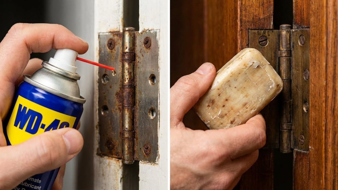 Πόρτα που τρίζει; 3 τρόποι να σταματήσεις τον θόρυβο σε 1 λεπτό (με υλικά που έχεις σπίτι)
