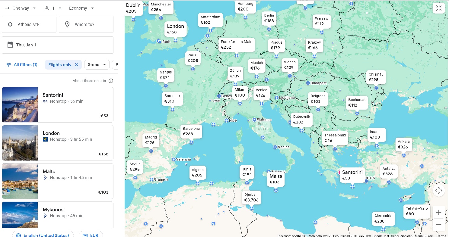 Το «κόλπο» του Google Flights για πάμφθηνα εισιτήρια που έγινε viral (και 4 ακόμα hacks)