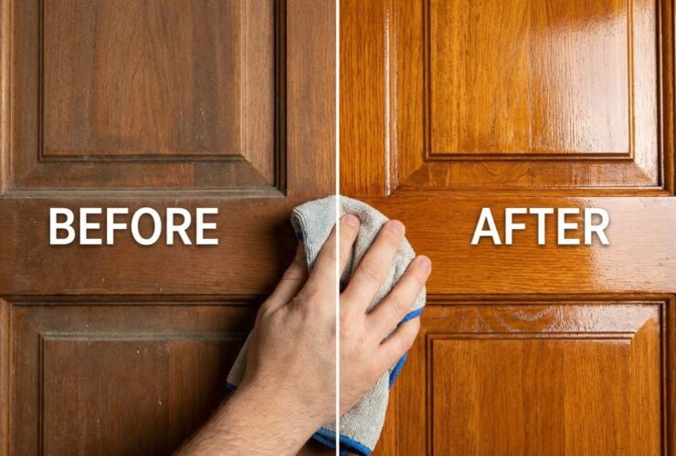 Οι πόρτες σας θα μοιάζουν καινούργιες: Το σπιτικό «μείγμα» με 3 υλικά που εξαφανίζει δαχτυλιές και θαμπάδα