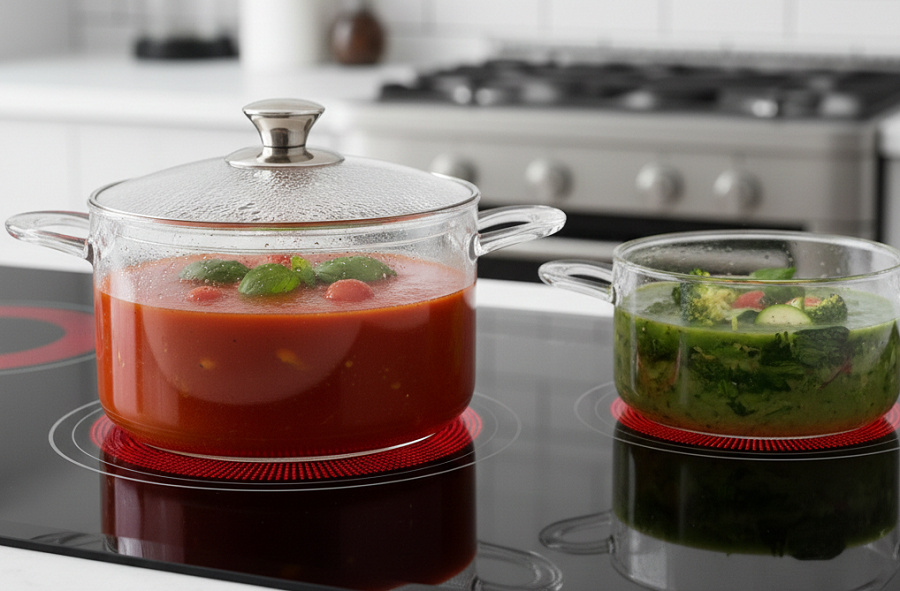 γυάλινη κατσαρόλα