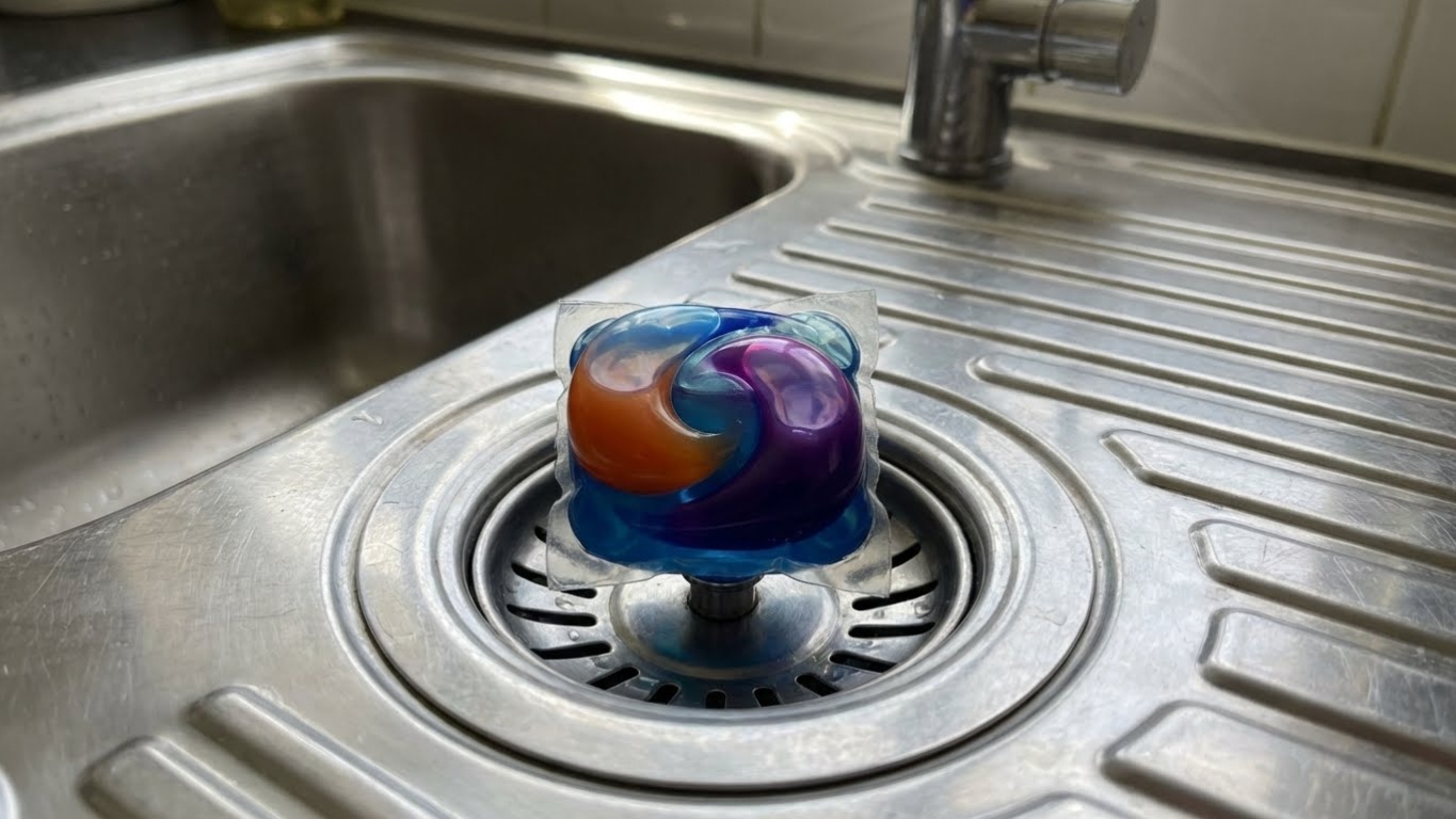 Βούλωσε ο νεροχύτης; Το υλικό που έχετε δίπλα στο πλυντήριο και θα σας σώσει (Χωρίς υδραυλικό)