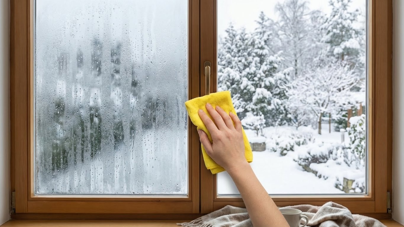 Υγρασία στα παράθυρά το πρωί; Το κόλπο με το υγρό πιάτων που σταματάει τη μούχλα