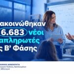 Νέες προσλήψεις 6.683 αναπληρωτών εκπαιδευτικών στην εκπαίδευση