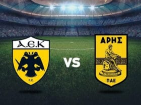 Λογότυπο του καναλιού που προβάλλει ζωντανά τον αγώνα ΑΕΚ‑Άρης