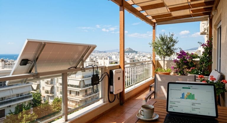 Net Billing: Όλες οι αλλαγές στην αυτοκατανάλωση ρεύματος και τα φωτοβολταϊκά στο μπαλκόνι