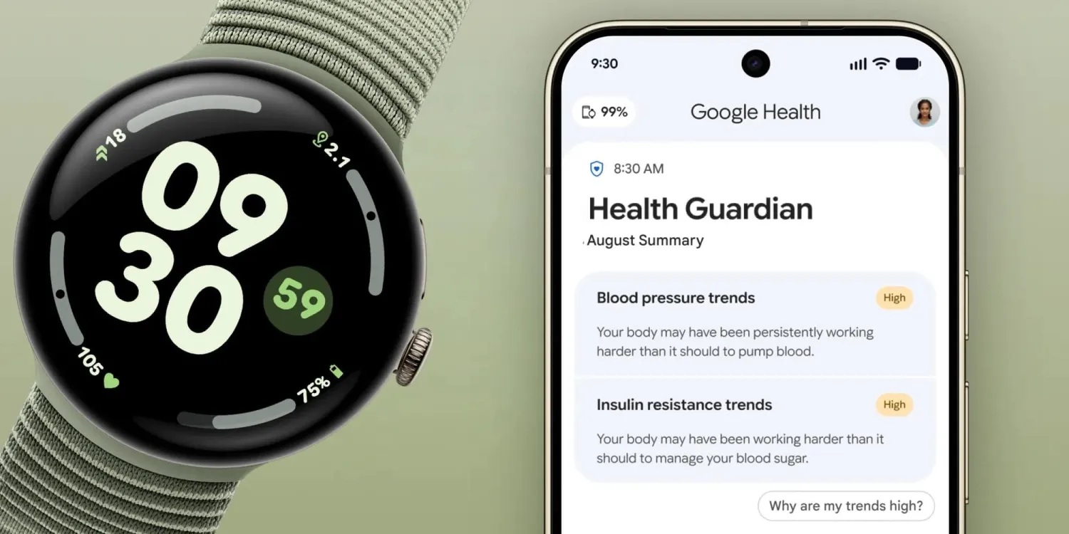 Google Health 5.09: Υποστήριξη για Cardio Load από εφαρμογές τρίτων και Health Guardian στο Pixel Watch