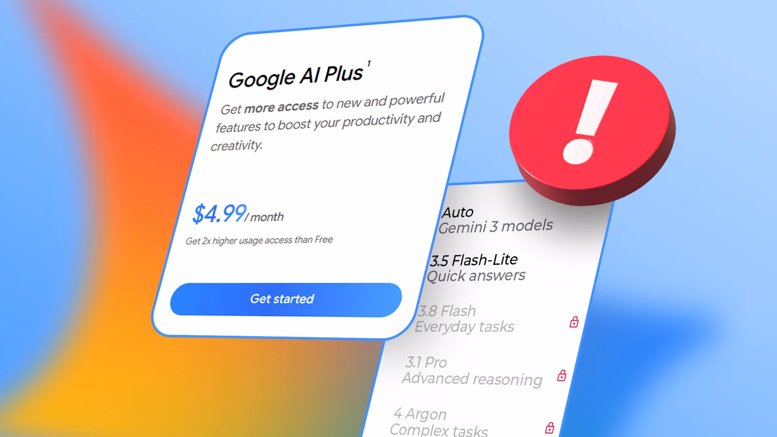 Η Google αφαιρεί τα μοντέλα Gemini Pro από το φθηνό πακέτο Google AI Plus